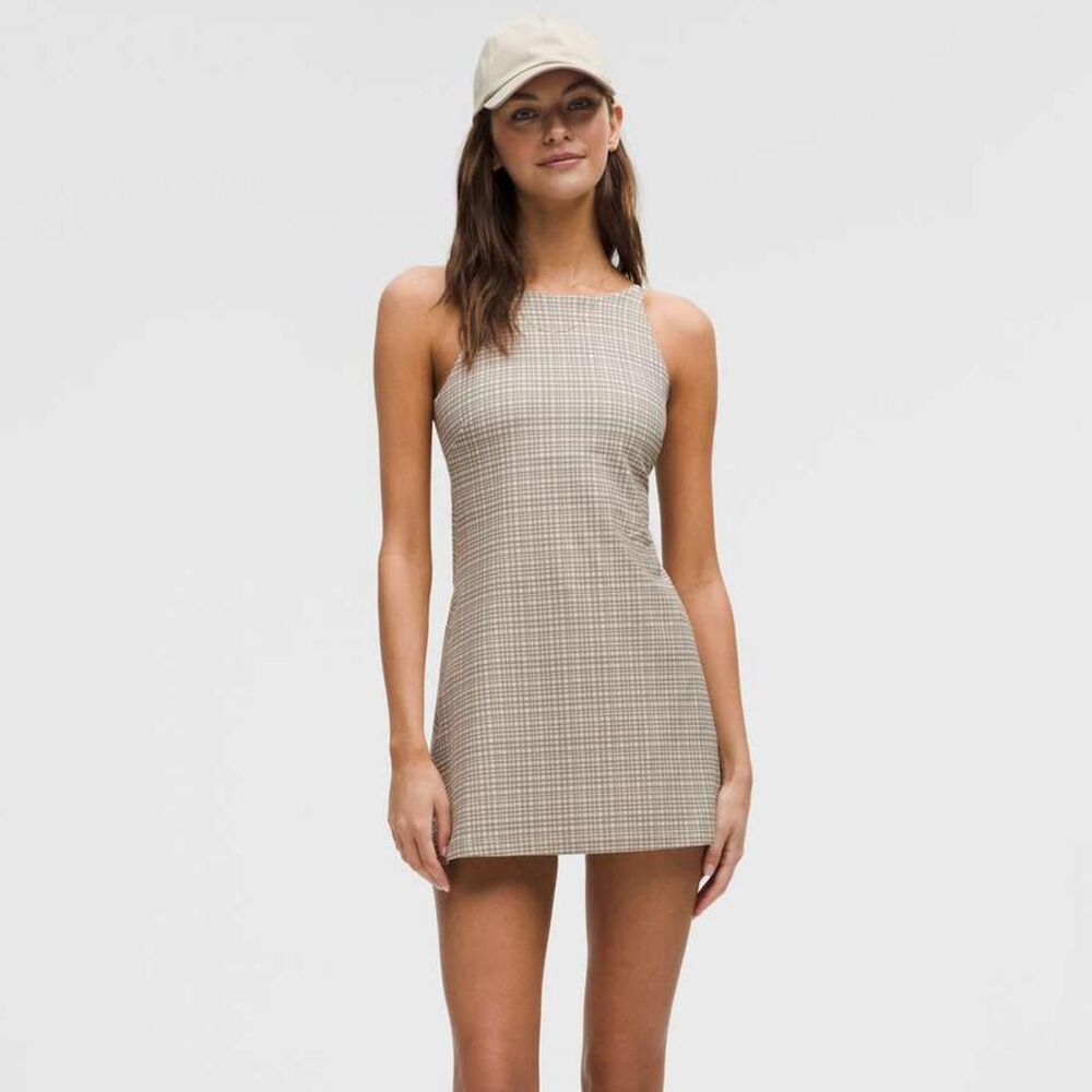 Lululemon Women's Brown and Cream Dress